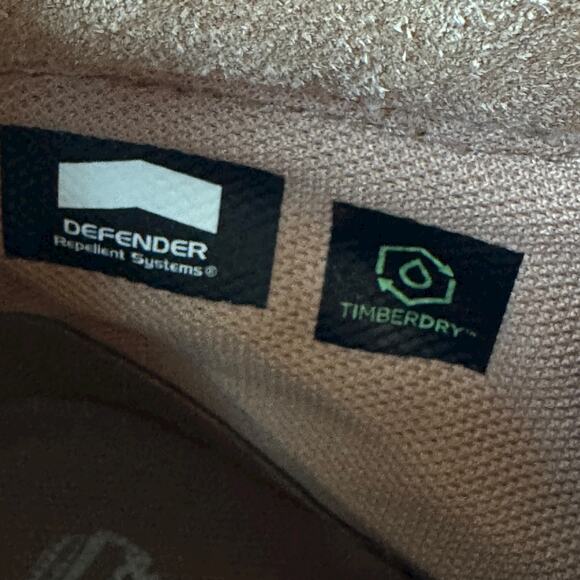 Timberland Boots Tan Yellow Suede Hiking Timberdry Primaloft Women's Size 9 - Picture 5 of 10